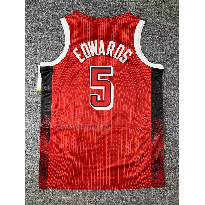 Camiseta USA 2024 Anthony Edwards #5 Juegos Olimpicos Rojo